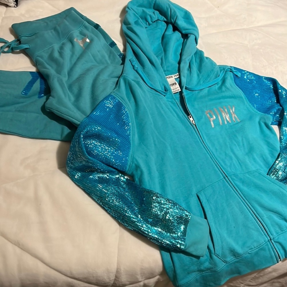 2 piece PINK runway collection sweatsuit
